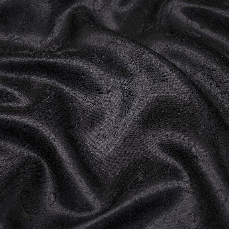 Futterstoff Jacquard  Paisley, schwarz, Design 237-F122 Fb.999