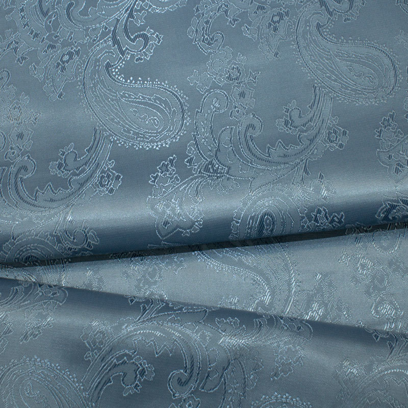 Futterstoff Jacquard Paisley 40 mm jeansblau