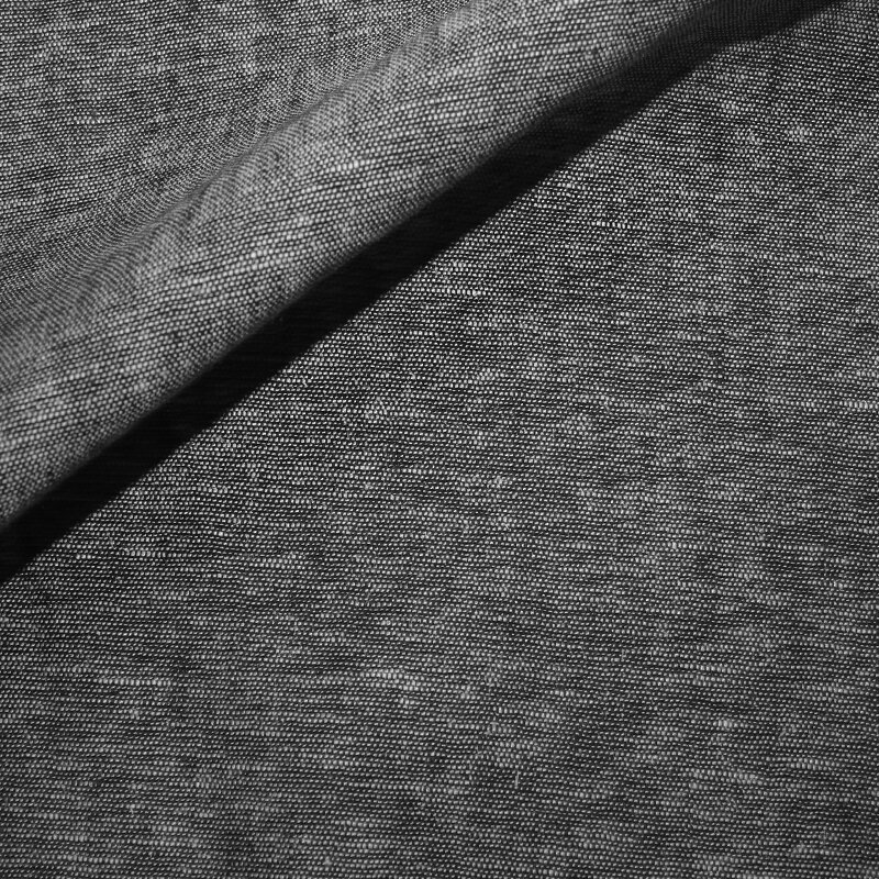 Halbleinen Buntgewebe schwarz