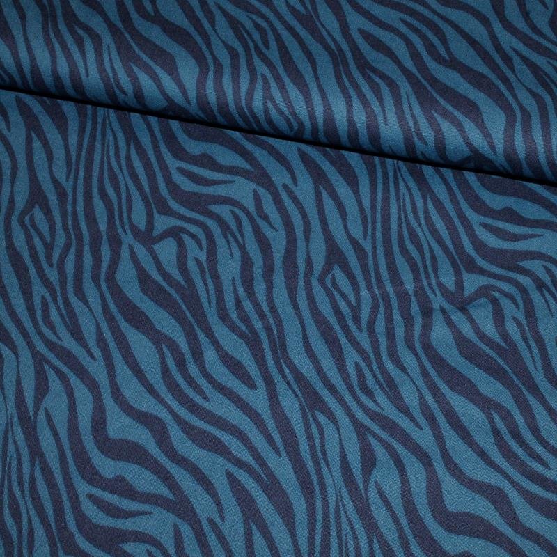 Baumwolldruck Serie Safari blau Wüste ÖkoTex