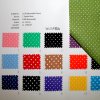 Farbkarte BW Buntgewebe Tupfen klein in 17 Farben
