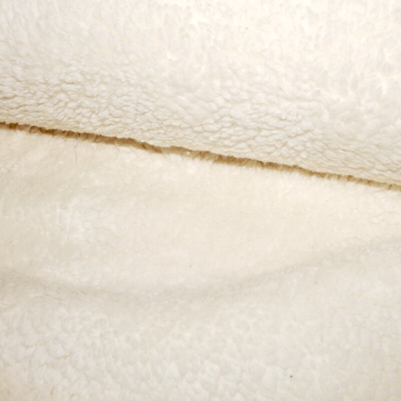 Baumwolle Teddy Natur 12 mm