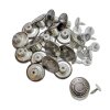 Nähfreie Jeansknopf 17 mm altsilber