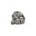 Trachten Metallknopf  "Hut mit Stiefel" 18 mm altsilber