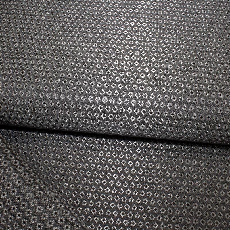 Futterstoff Jacquard Ornamente 3 mm dunkelgrau; Design 235-F126002 Fb. 120