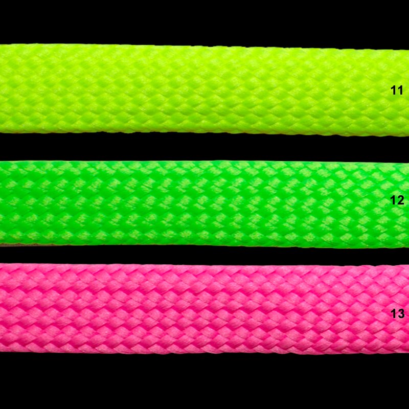 Flachkordel Neon 18 mm in 3 Farben