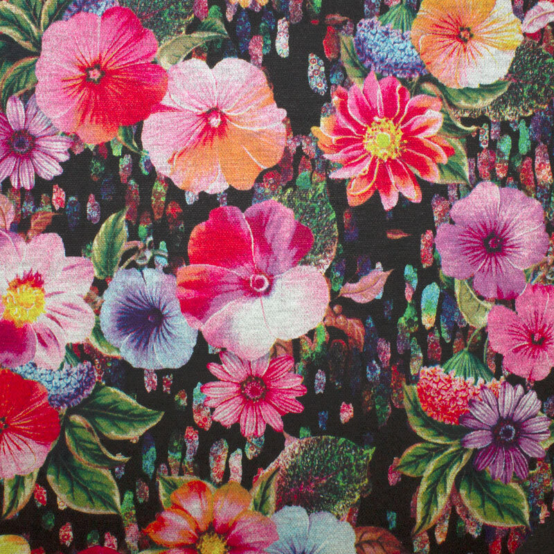 Winterjersey "DIGI" Druck Blumen