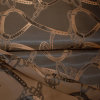 Futterstoff Jacquard Zaum 20  mm braun; Design...