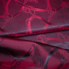 Futterstoff Jacquard Zaum 20  mm bordeaux  Design...