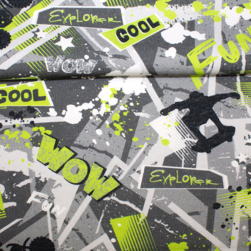 Sweat angeraut Druck Skater