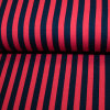 Jerseystoffe bedruckt Streifen 10 mm rot-schwarz