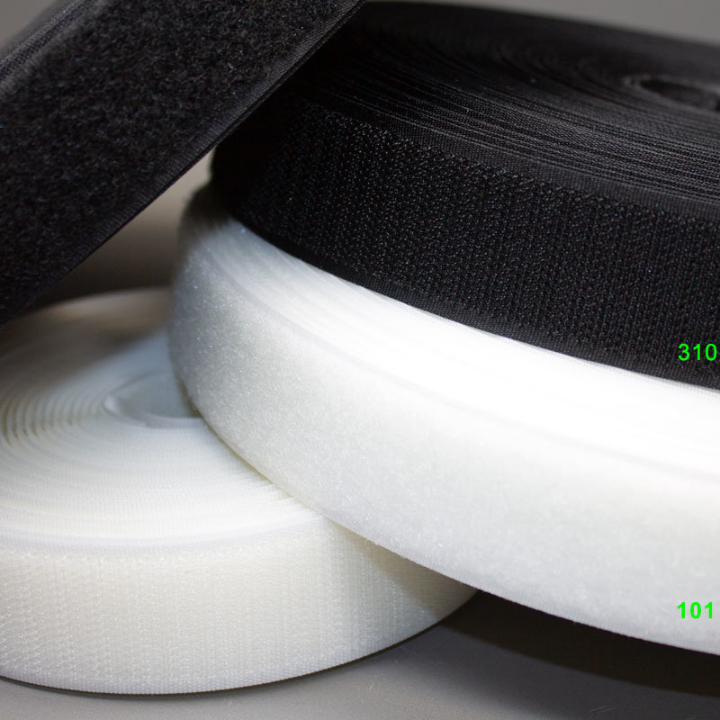 Klettband zum Nähen 310 schwarz Flausch 30