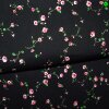 Baumwoll-Satin  "Rosen" schwarz 02 - Design 4892