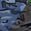 Anti Pilling Fleece Druck Camouflage 02 blau-jeansblau