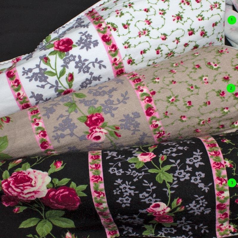 Jerseystoffe bedruckt Rosen Rapport beidseitig 02 beige