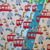 Baumwolljersey Tiere / Verkehr 02 hellblau