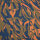 Viskose Mouseline bedruckt  03 marine-olivbraun-terracotta