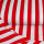 Tropical Druck Streifen 1,5 cm weiß-rot ÖkoTex