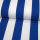 Tropical Druck Streifen 4 cm blau-weiß ÖkoTex
