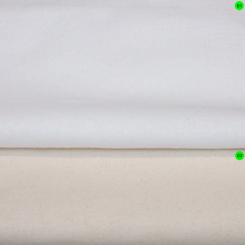 Baumwoll Feinmolton kbA | 100% Bio Baumwolle 01 weiß
