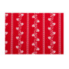 Feinpopeline Pigmentdruck Blumenranken Dirndlserie 08 rot