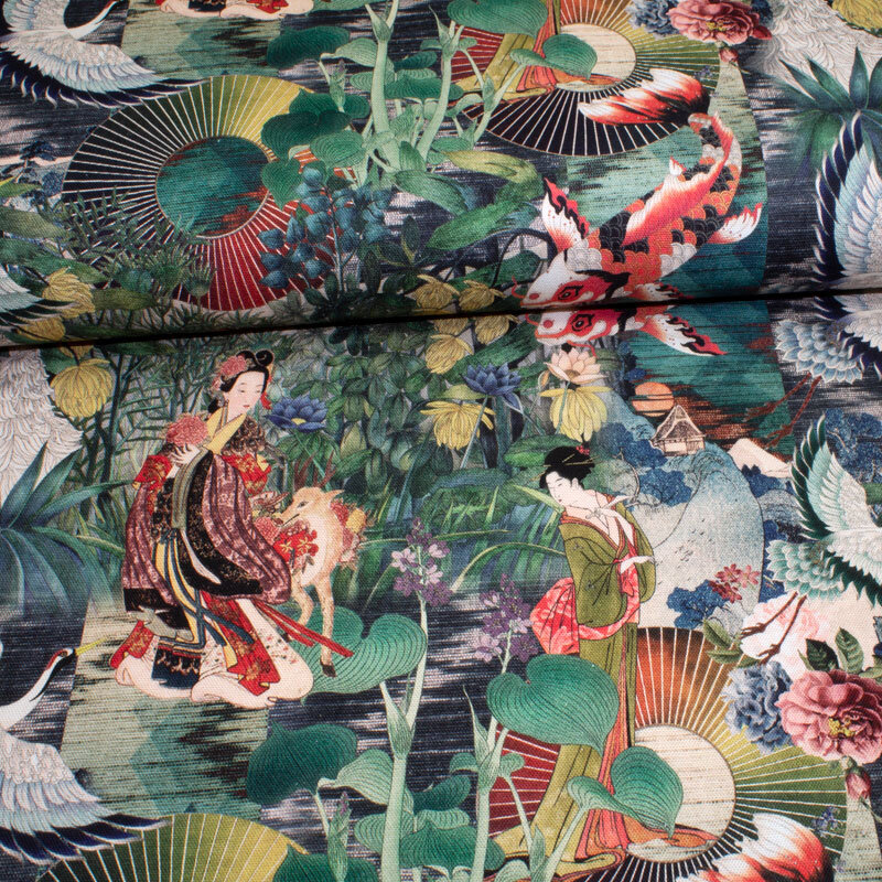 Canvas Druck Japan Garden ÖkoTex