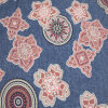 Polyester-Jersey mit Flockdruck – Florales...