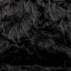 Fellimitat langhaar Flokati, Uni 95 schwarz
