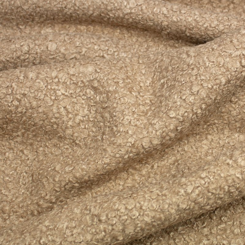 Mantelstoff MARCOLANA, Bouclé, camel