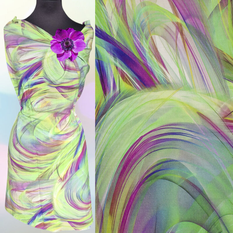 Viskose Nylon Twill, Abstrakt, Design 82032
