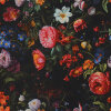 Samt, Digital bedruckt, Blumen