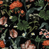 Samt, Digital bedruckt, Blumen