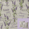 Canvas Baumwollstoff, digital bedruckt Lavenden