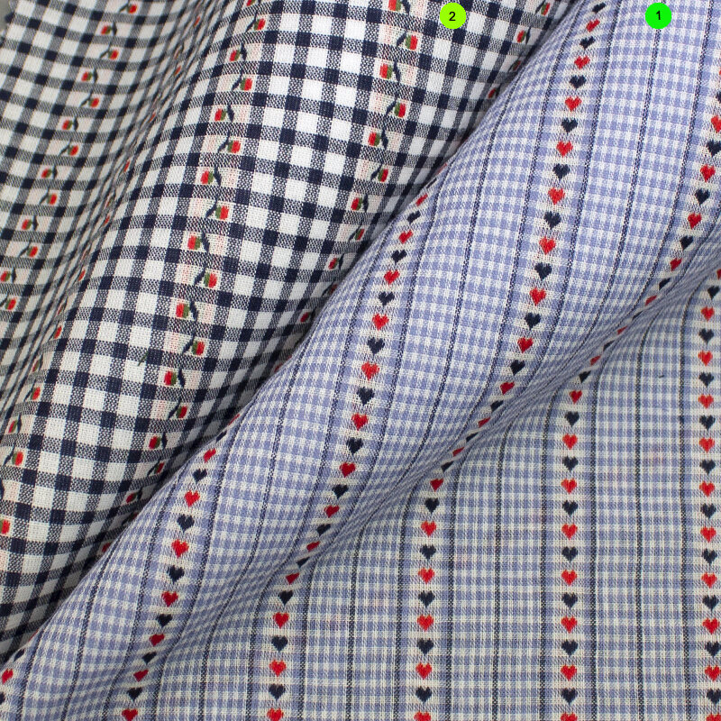 BW-Jacquard Gewebe-Landhaus
