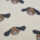 Teddystoff mit  Hundmotiv