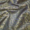 Futterstoff Jacquard Florales, blau-gold; 235-F126 Fb. 24