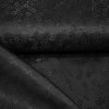 Futterstoff Jacquard Blumen, schwarz; 235-F039 Fb.999