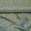 Futterstoff Jacquard Blumen, grau-gelb;  235-F039 Fb.416