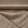 Futterstoff Jacquard Welle 20 mm, beige-dunkelgold;...