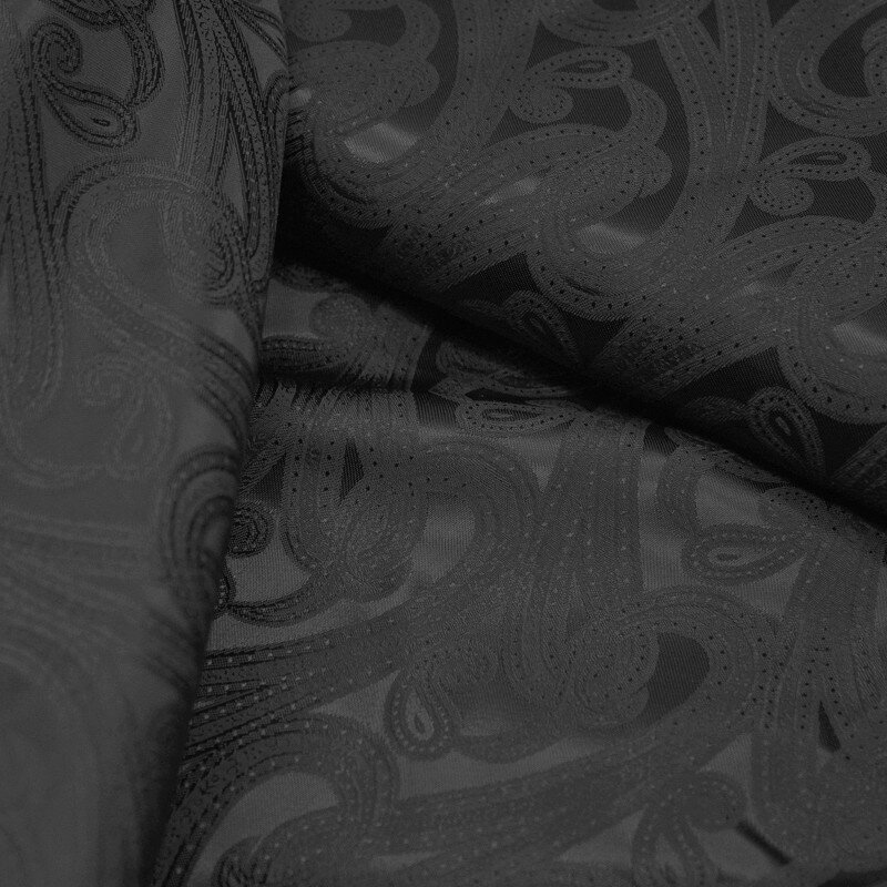 Futterstoff Jacquard Paisley, schwarz;  Design 235-F1260168 Fb. 999