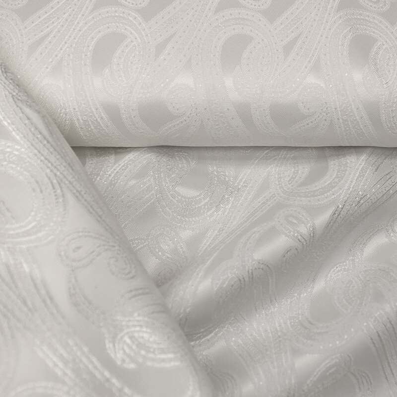 Futterstoff Jacquard Paisley,ecru; Design 235-F1260168 Fb. 904