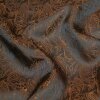 Futterstoff Jacquard Paisley, dunkelbraun-gold, Design...