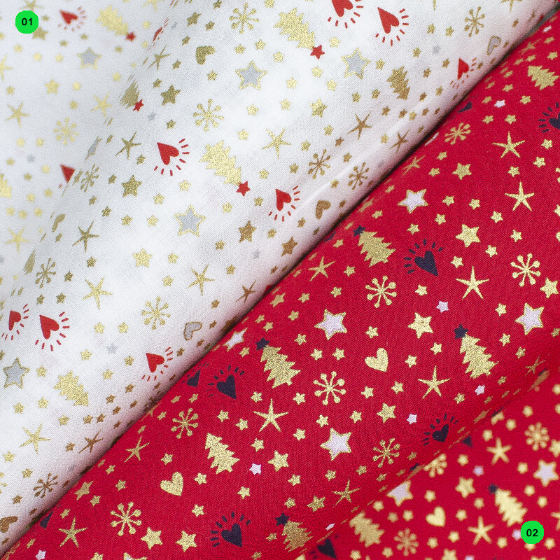 Feinpopeline Weihnachtsdruck Sterne-Tannenbaum ÖkoTex, Design 52702