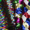 Multicolor Paillettenstoff „Regenbogen &...