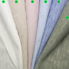 Leichter Stoff in Leinenoptik mit Lurex-Streifen –...