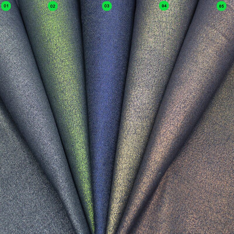 Jeansstoff mit Glitzerbeschichtung