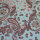 Futterstoff Viskose Acetat, Druck Paisley, türkis, Design 4