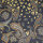 Futterstoff Viskose Acetat, Druck Paisley,schwarz, Design 2