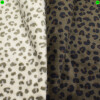 Microfell -Stoff mit Leopardenmuster