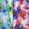 Viskose-Jersey Stoff „Aquarell-Blüten“...